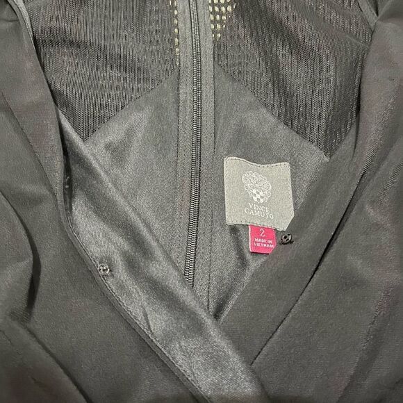 Vince Camuto Black, Tie Front, Tank Jumpsuit Size 2 - Picture 9 of 11